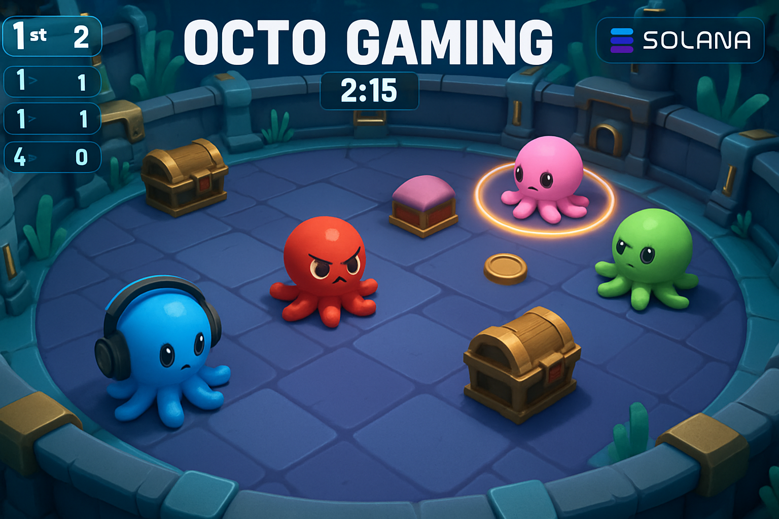 Octo Gaming Solana multiplayer arena screenshot