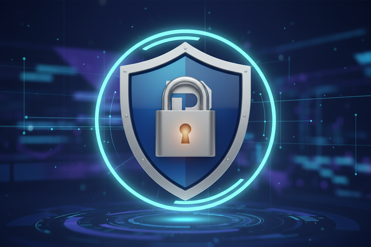 privacy shield lock icon