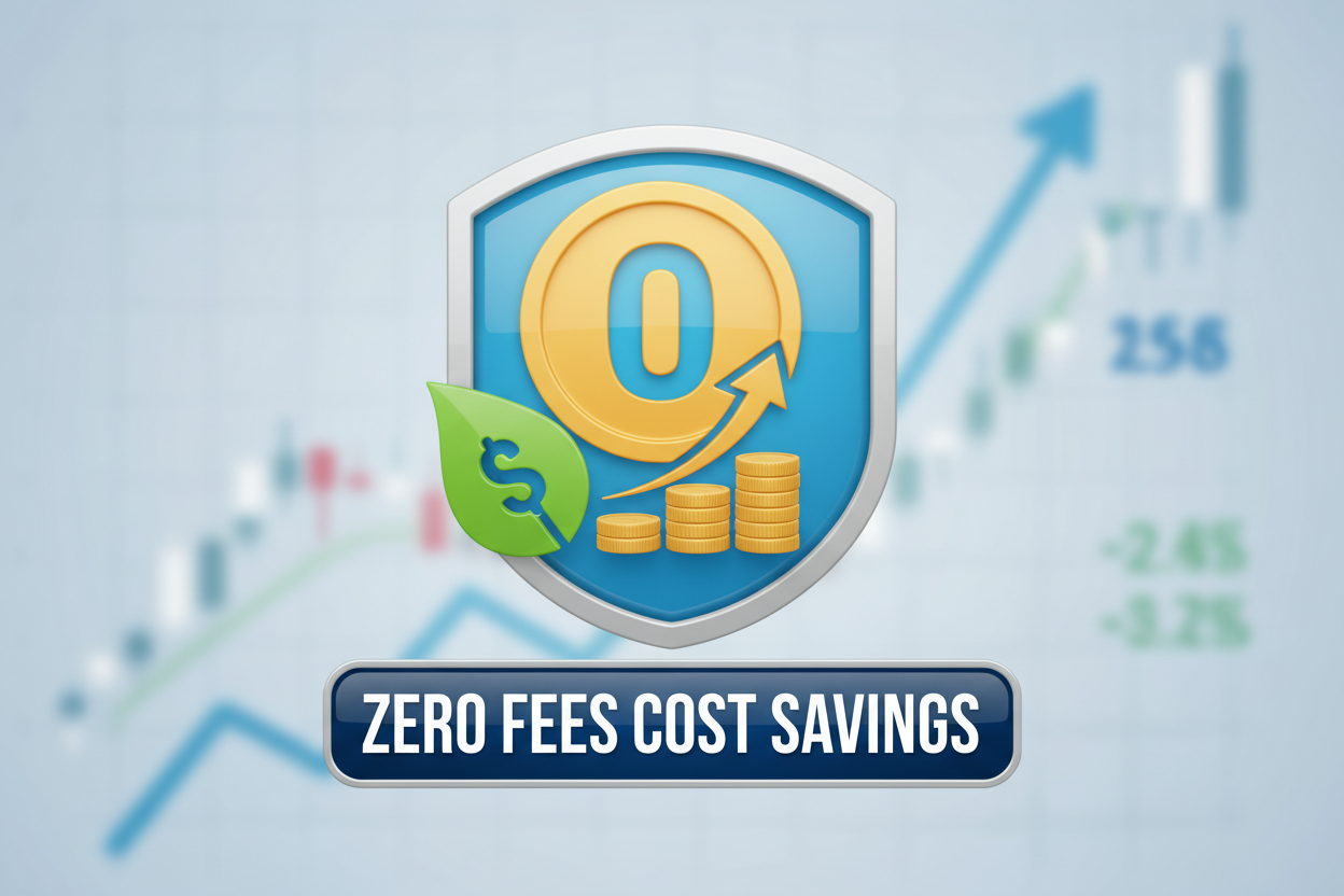 zero fees cost savings icon