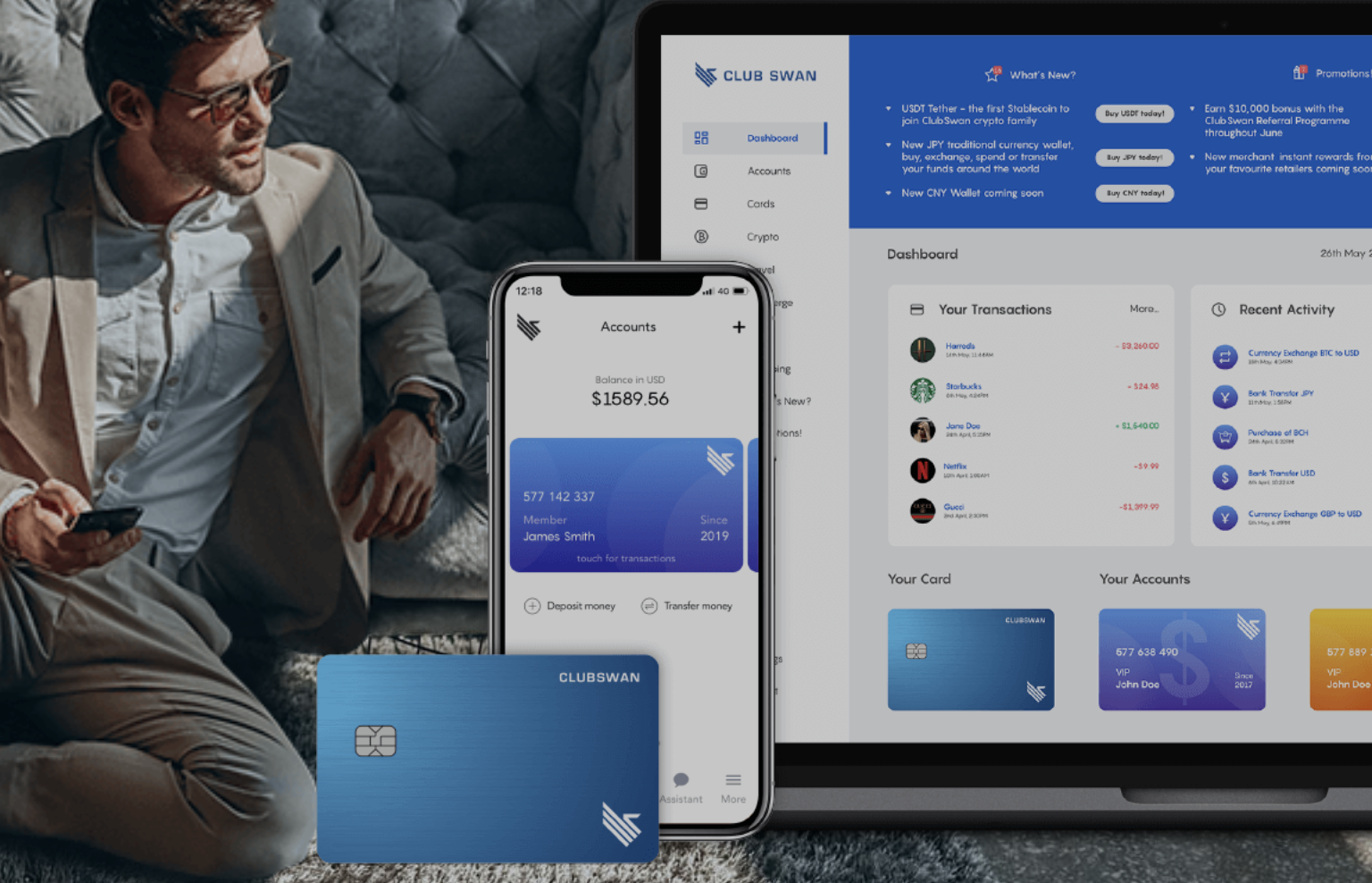 ClubSwan crypto card 2025