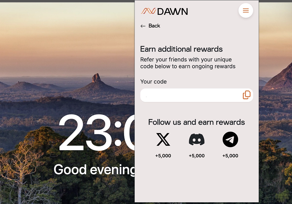 Dawn Protocol Solana DePIN dashboard