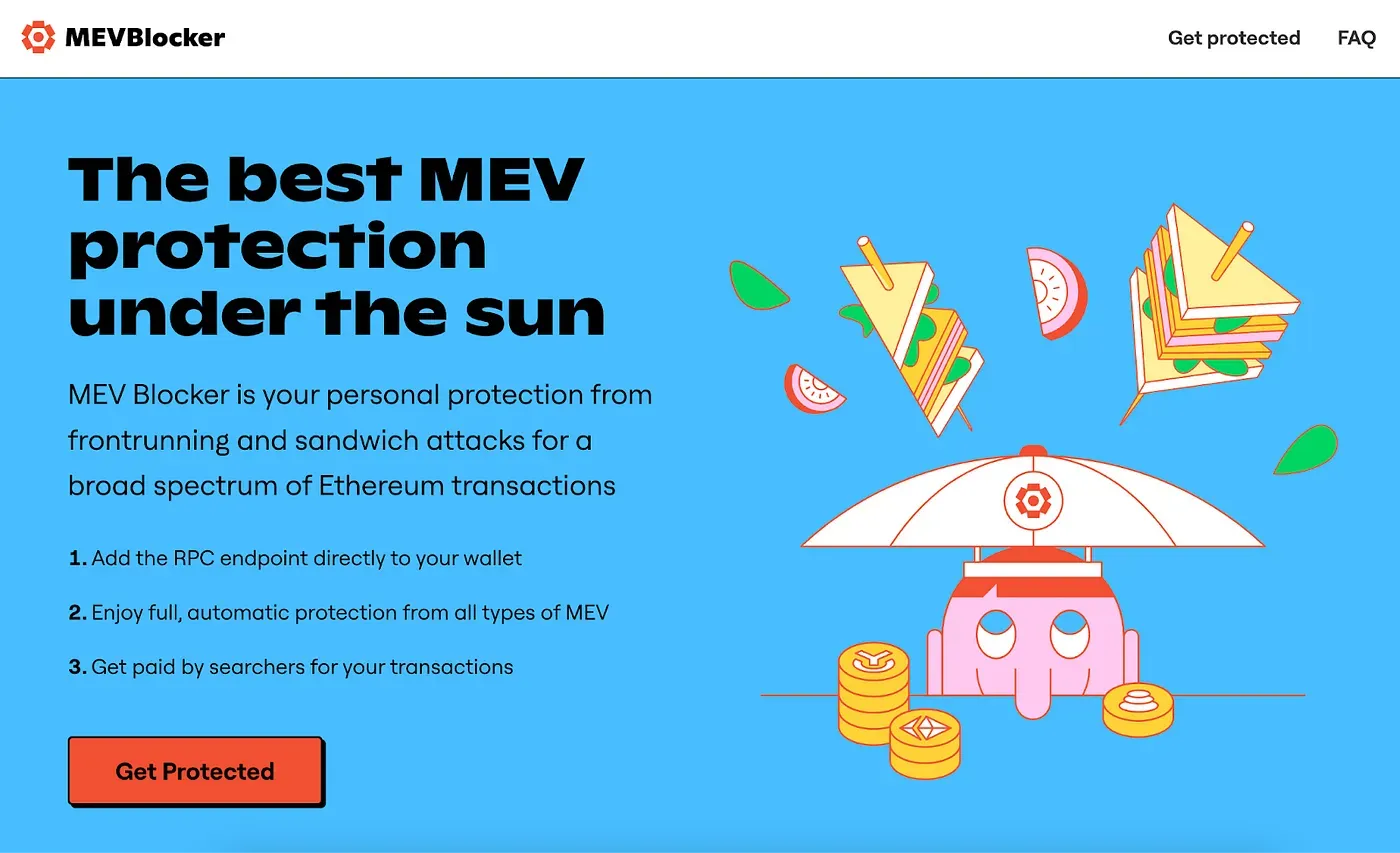 MEV Blocker rebates DeFi