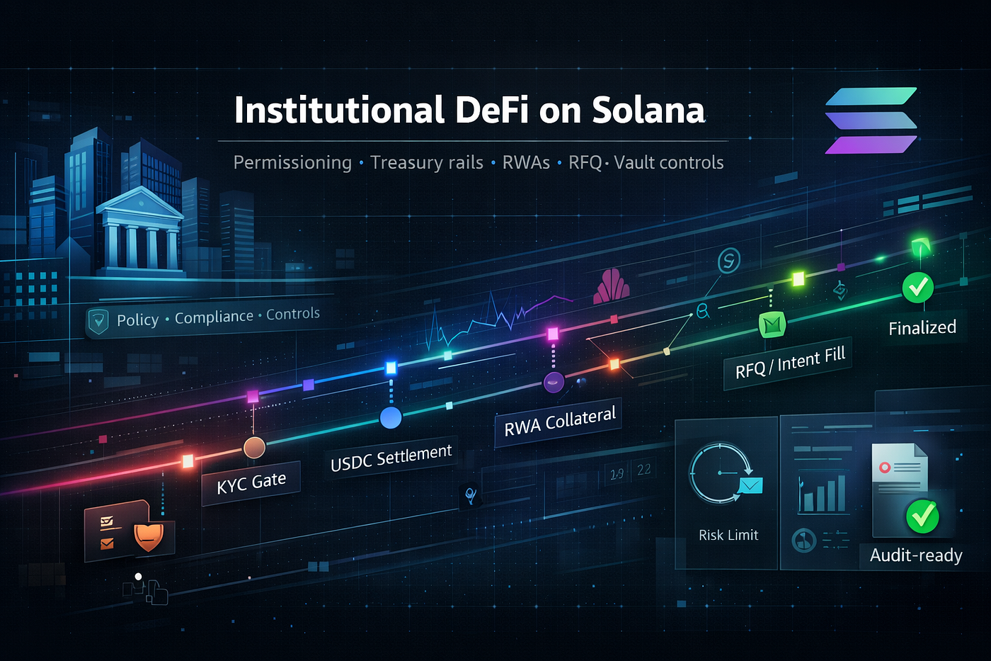 institutional DeFi access gate icon