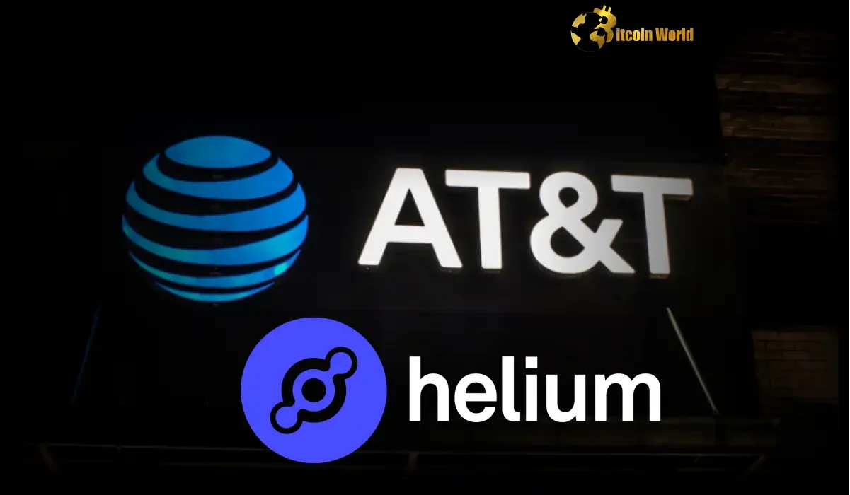 AT&T logo 2025 Helium partnership