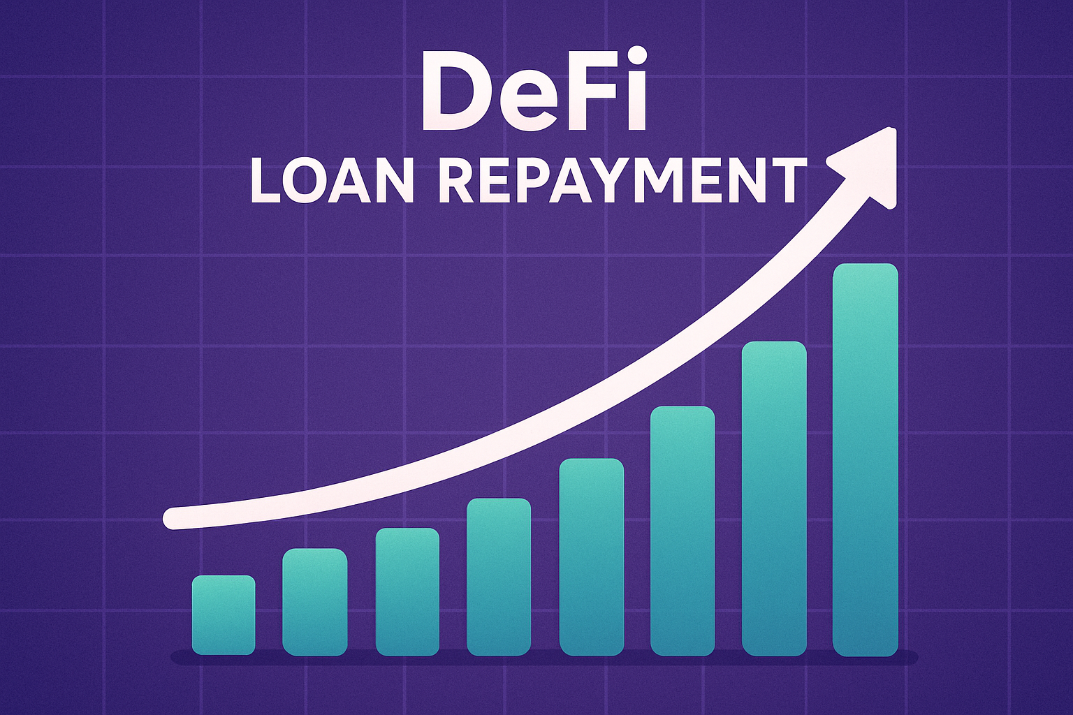 DeFi loan repayment graph upward