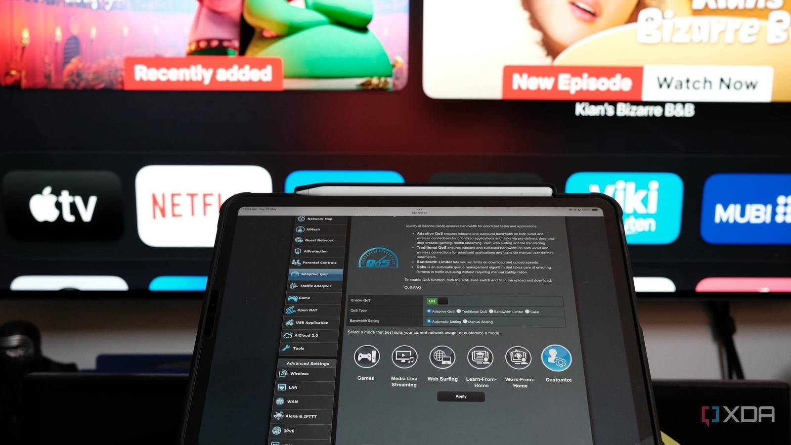 DePINed app bandwidth sharing interface