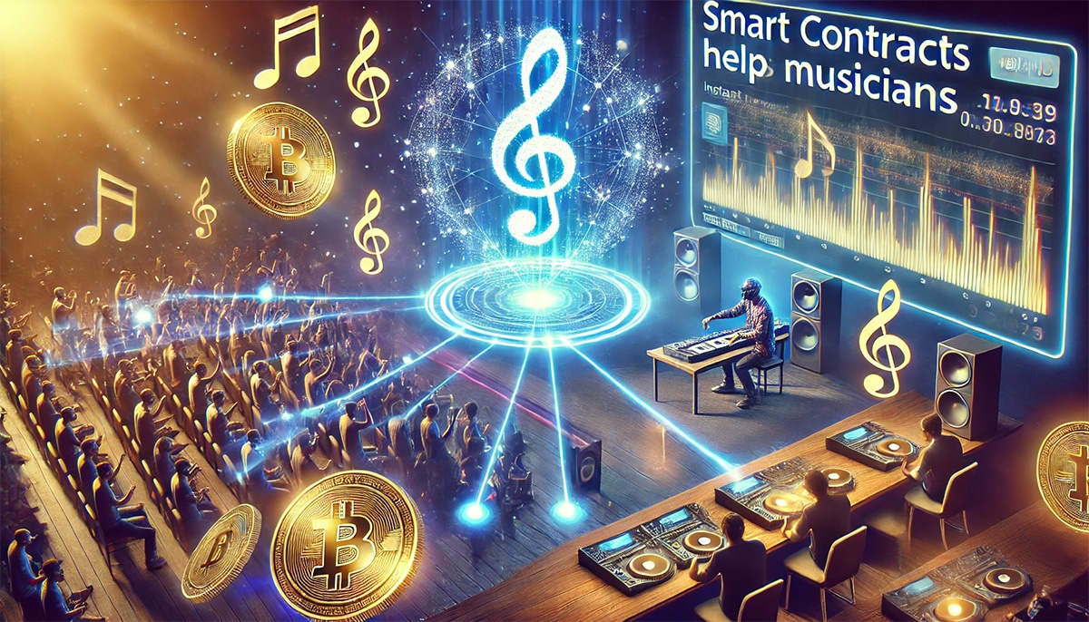 blockchain music royalty smart contracts