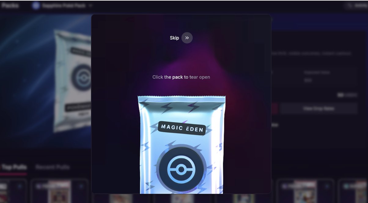 Magic Eden Pokémon NFT marketplace