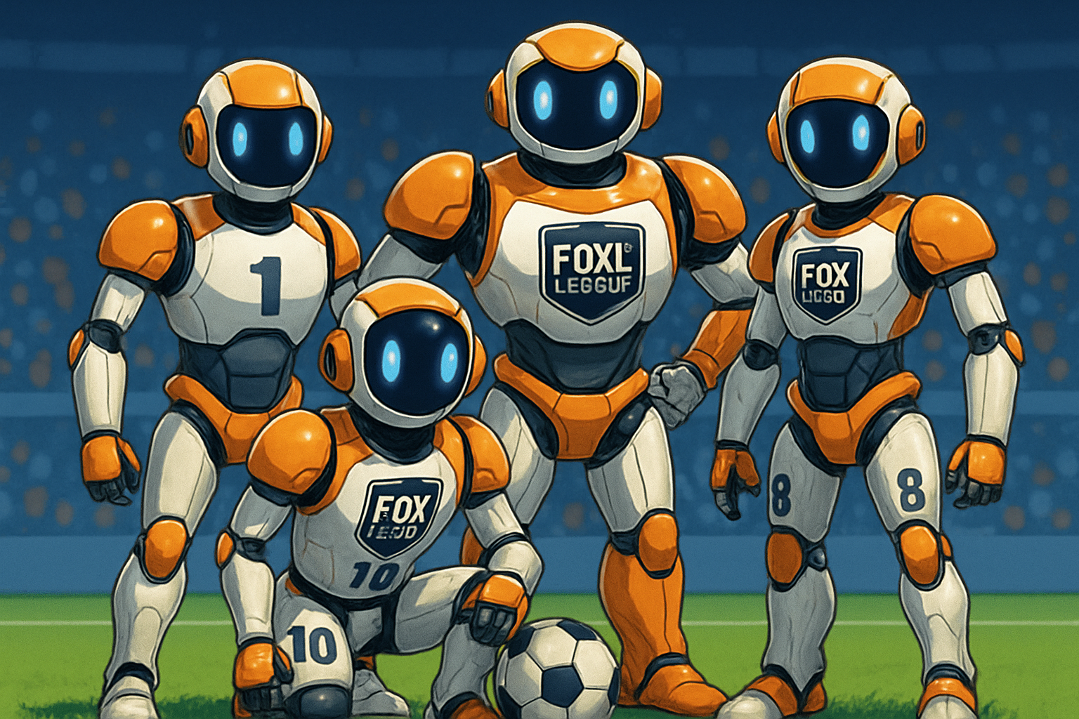 custom AI robot soccer team FoxLeague