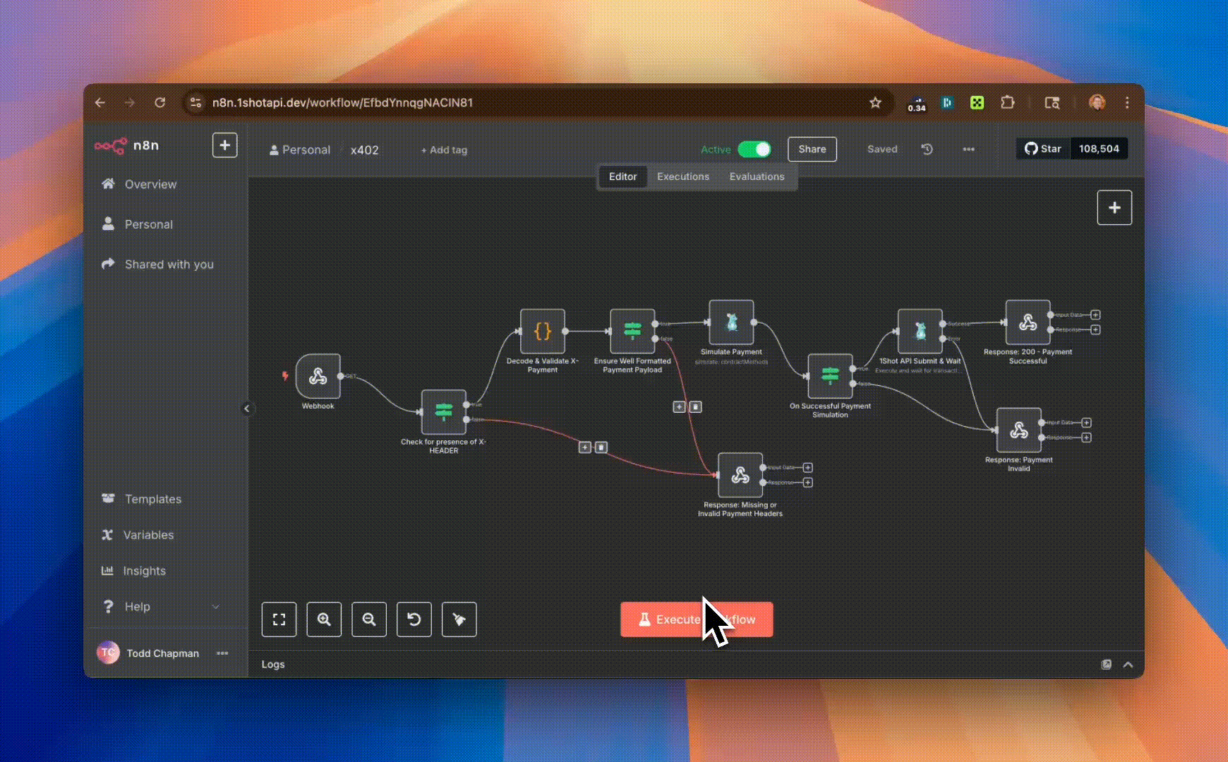 n8n x402 paid workflow automation