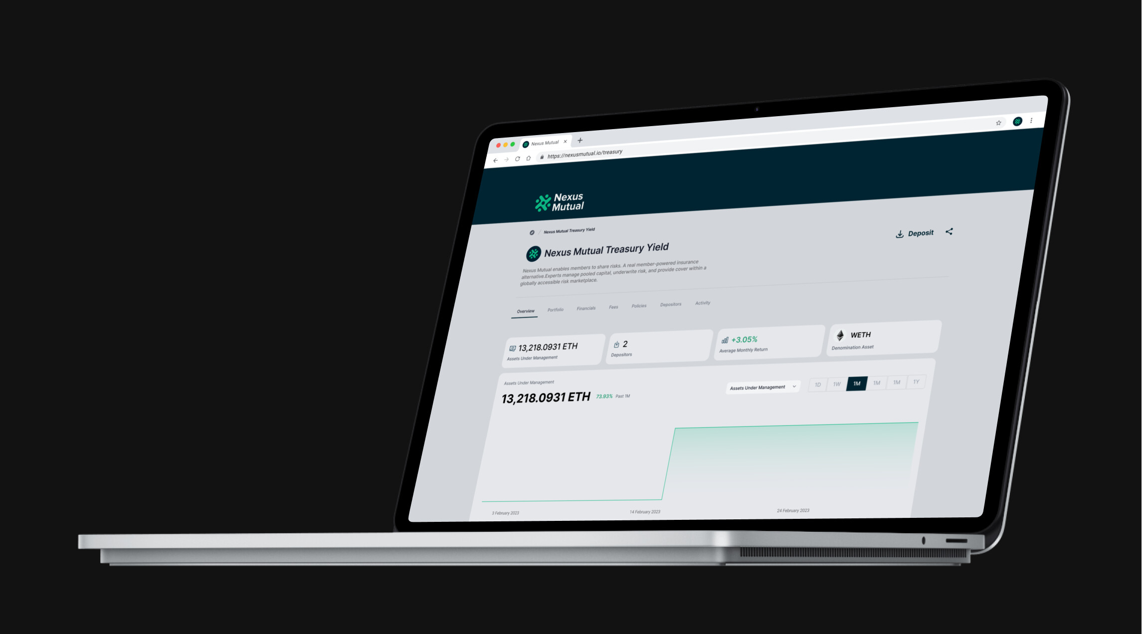 Nexus Mutual insurance platform dashboard