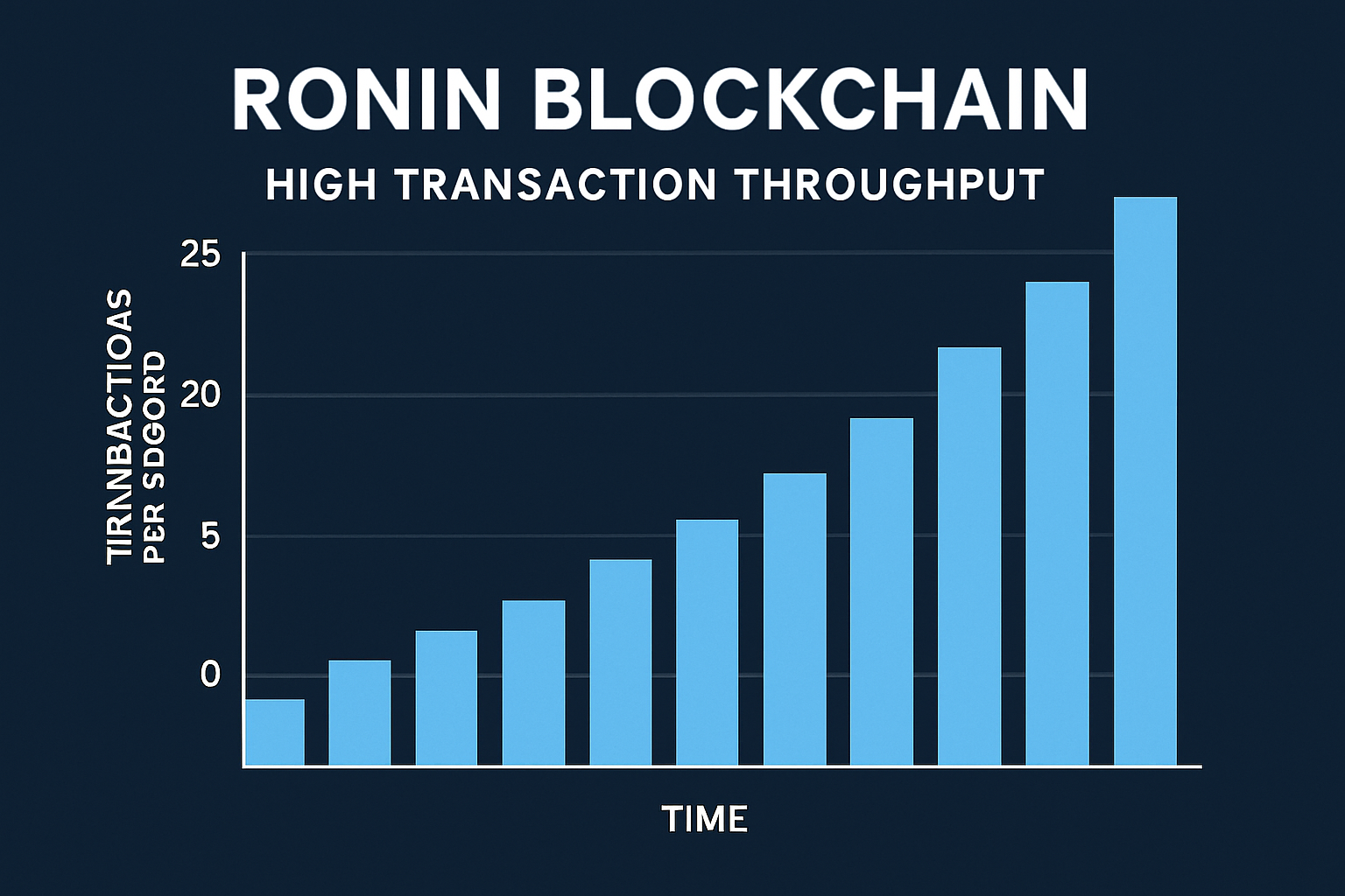 Ronin blockchain high transaction throughput chart