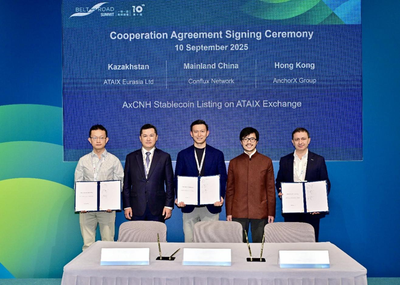 AxCNH yuan stablecoin launch Kazakhstan