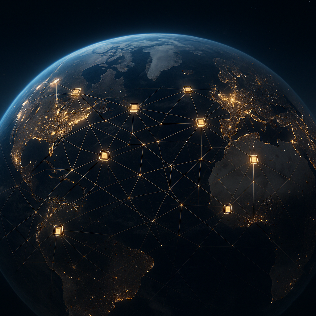 decentralized idle compute network graphic