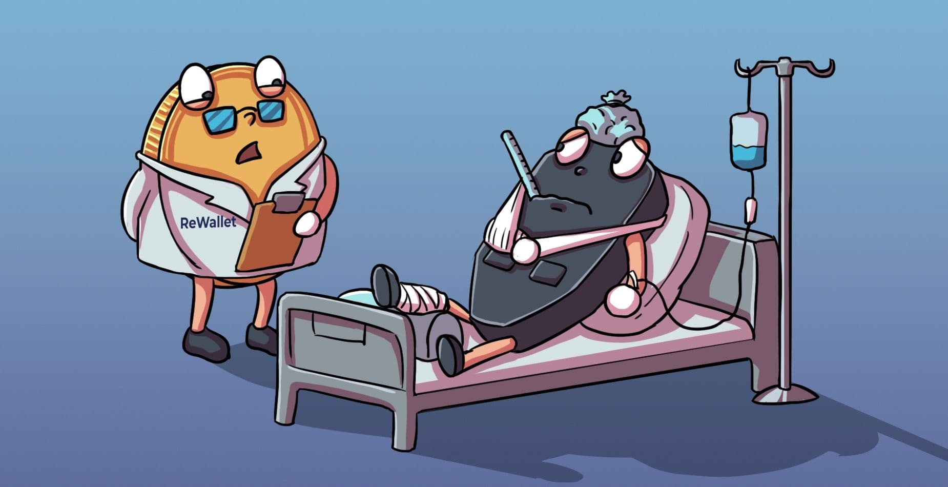 no seed phrase wallet illustration