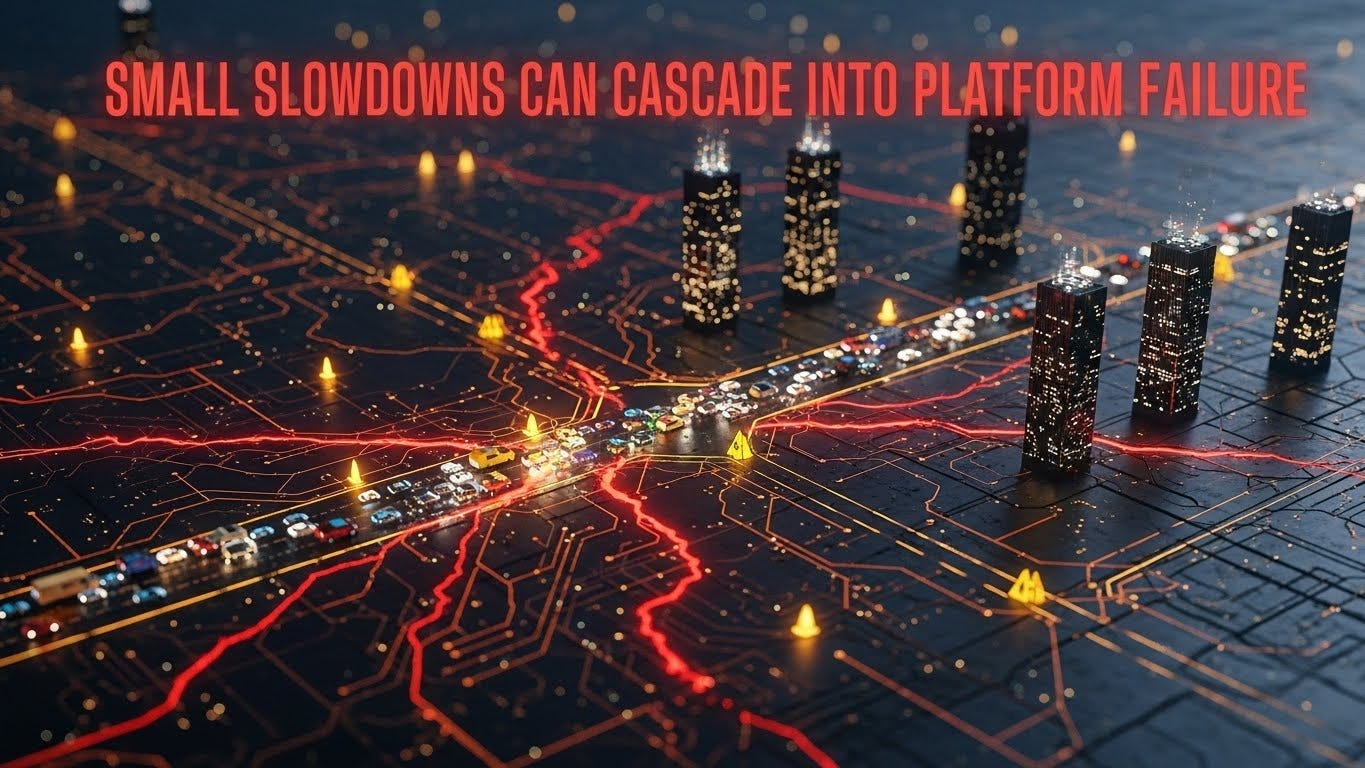 cascading failure AI trading system graphic