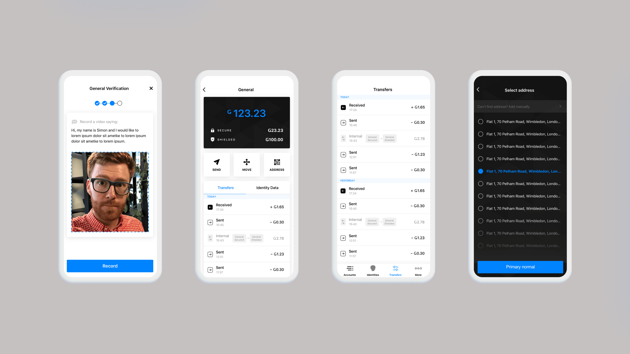Concordium ID mobile app screenshot