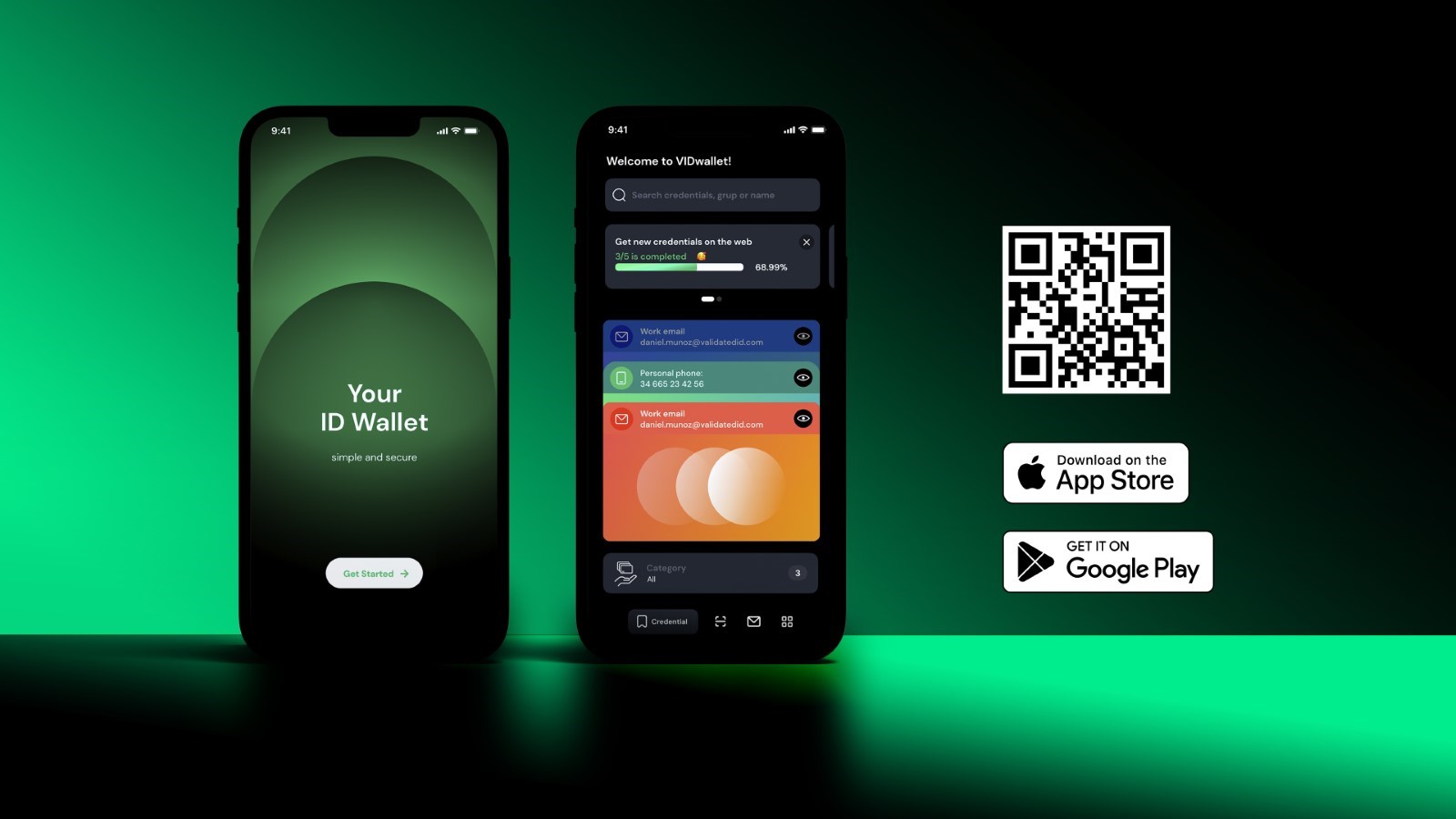 Identity.com mobile identity wallet app screenshot