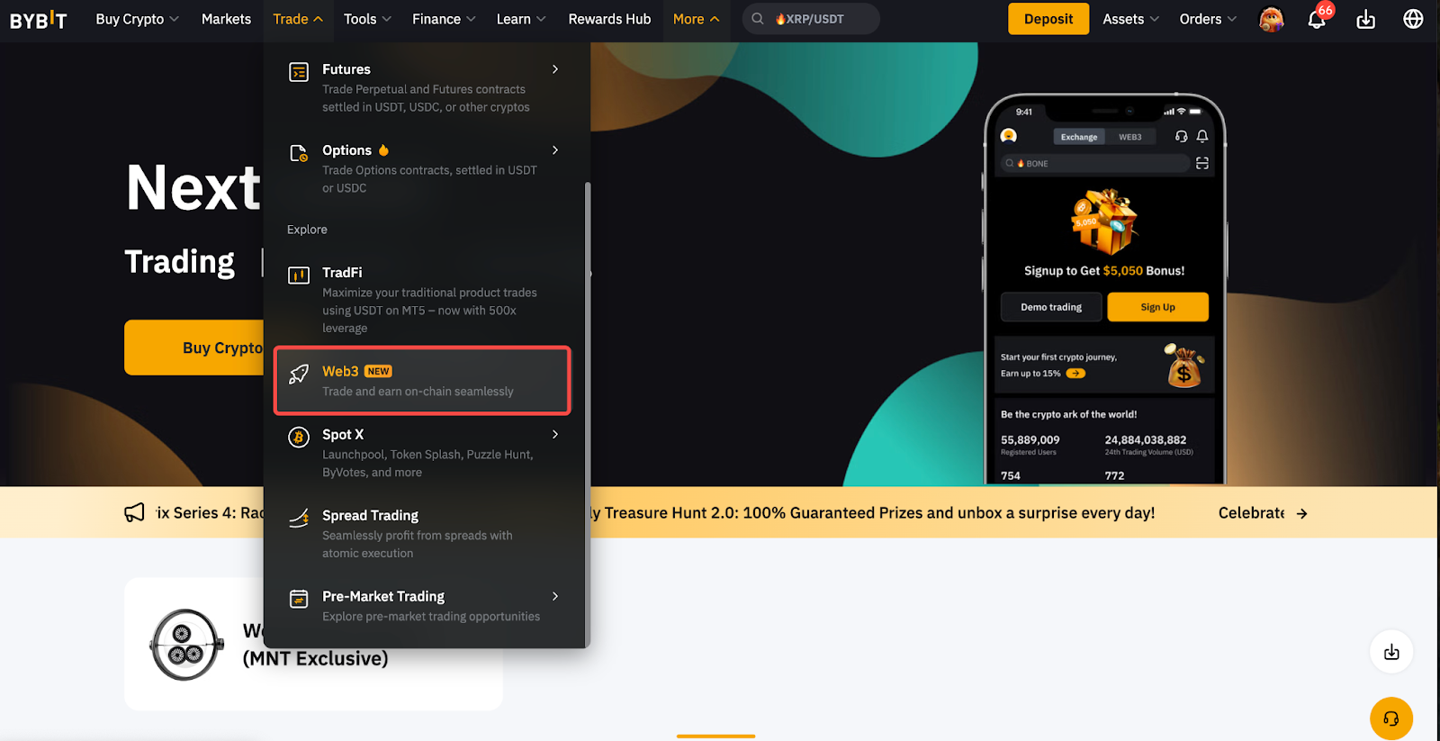 Alpha Web3 rewards engine interface