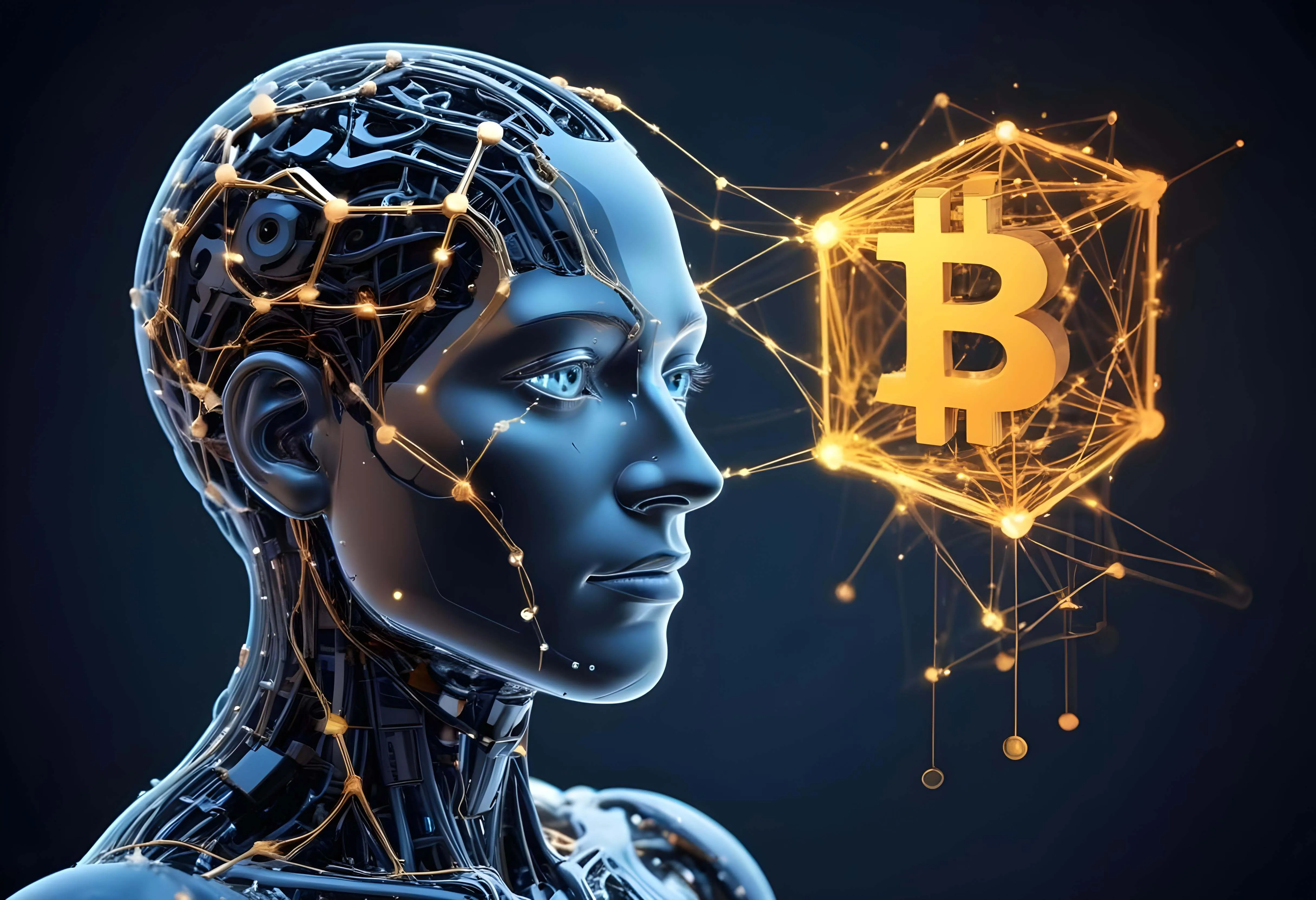 blockchain-based AI compute security illustration