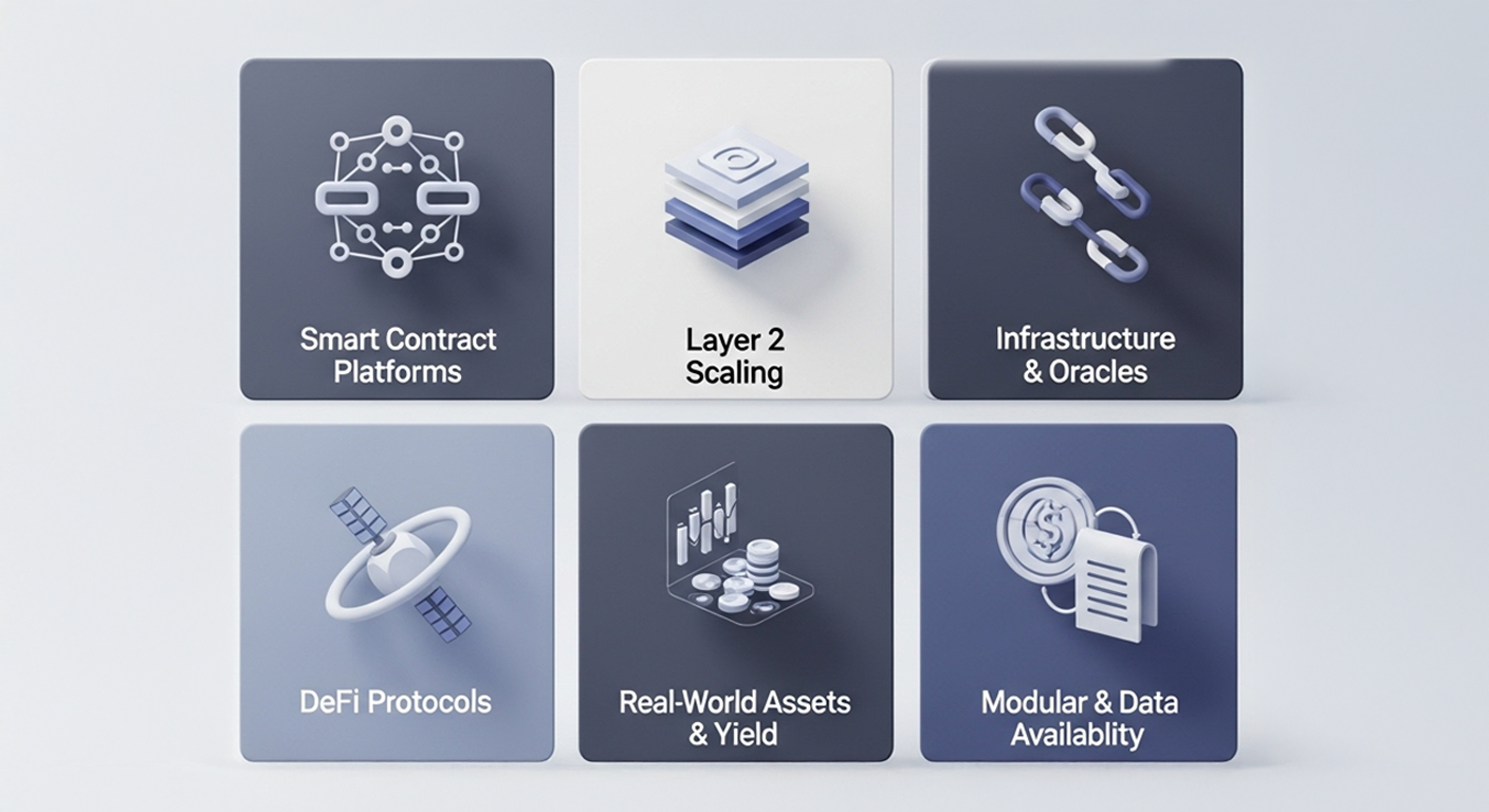 DeFi protocols diversity icons