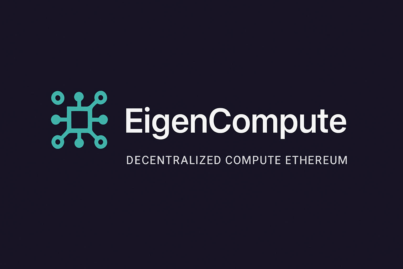 EigenCompute decentralized compute Ethereum