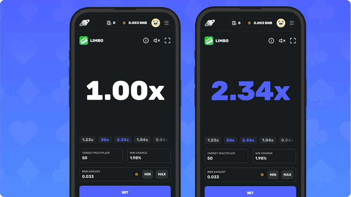 provably fair limbo game Solana casino screenshot