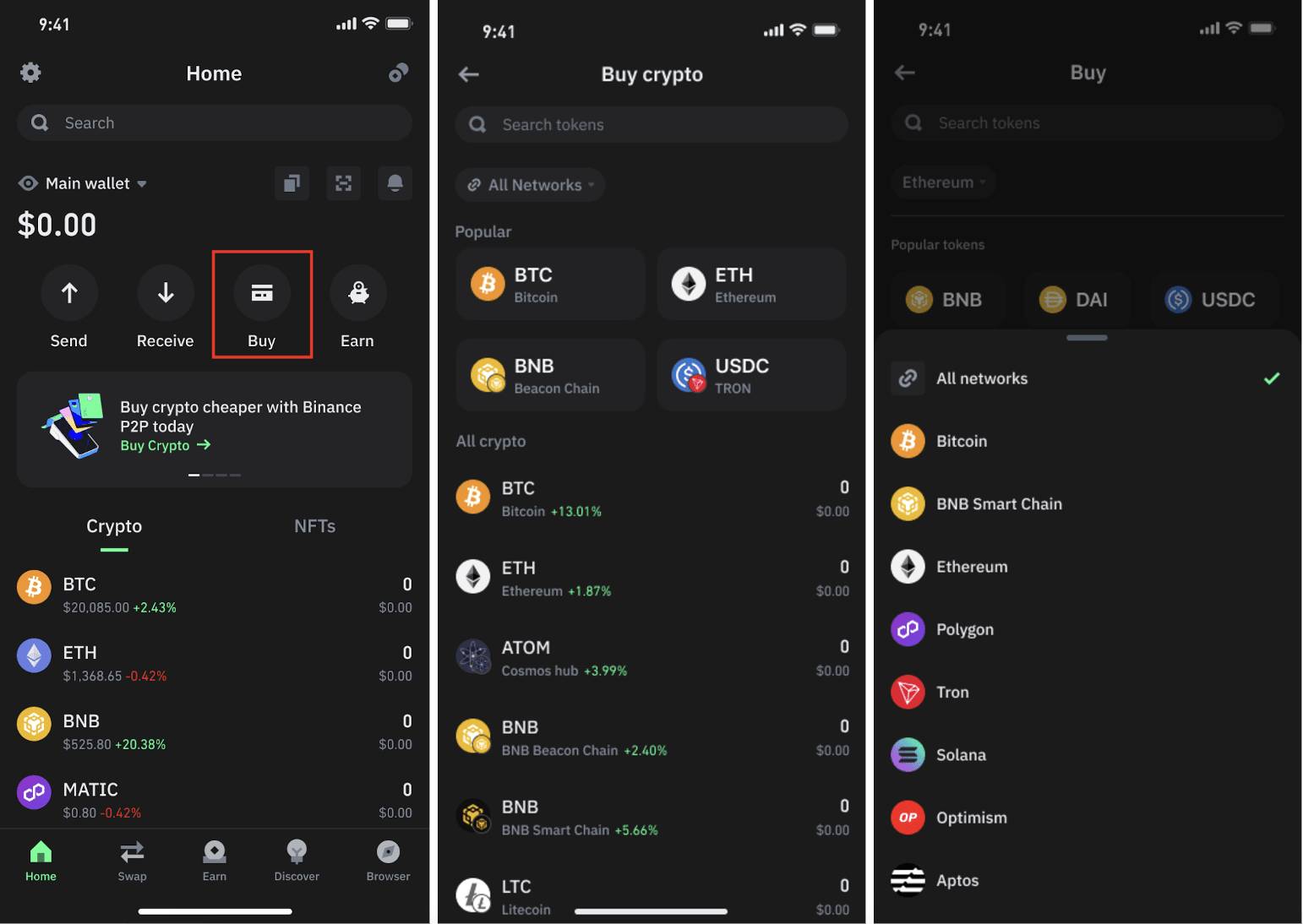 Binance app transfer from Web3 to Spot Wallet