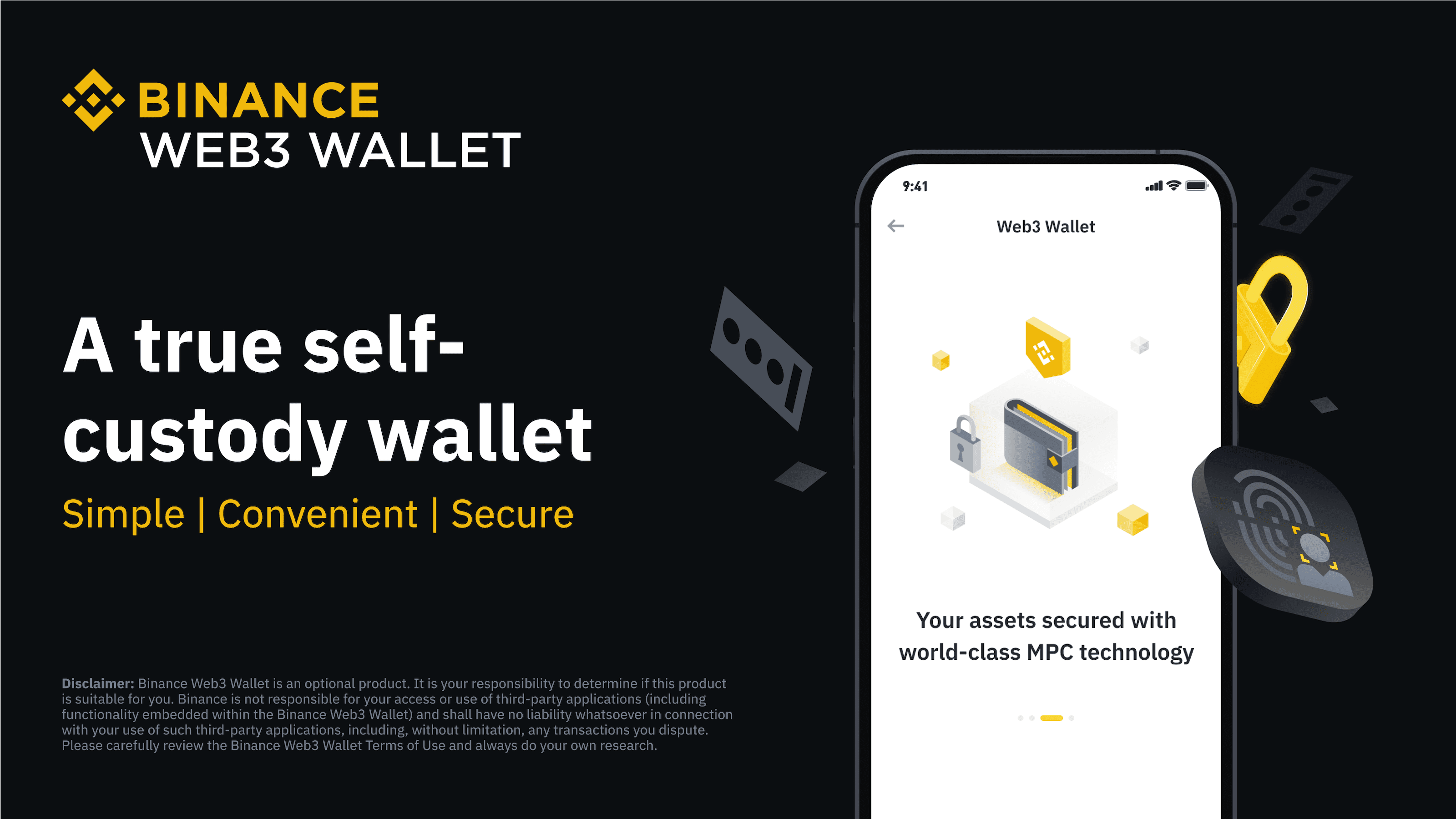 Holding tokens in Binance Web3 Wallet