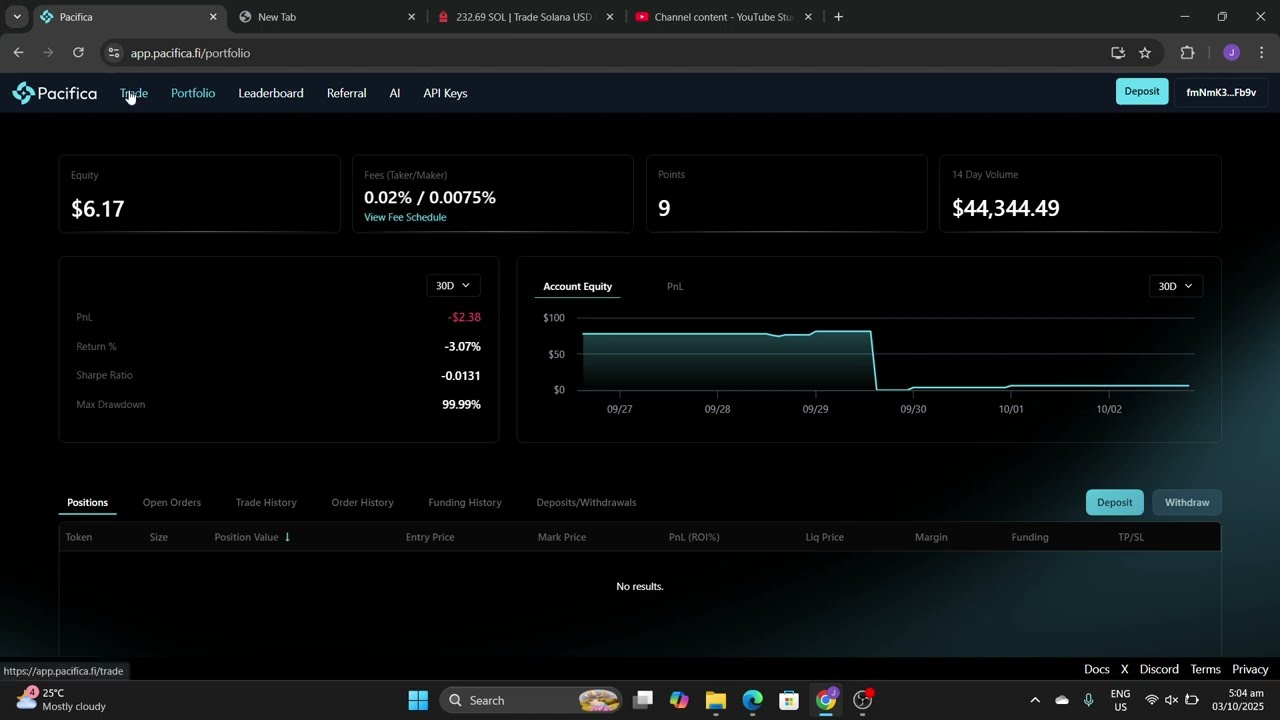 Pacifica DEX Solana trading platform