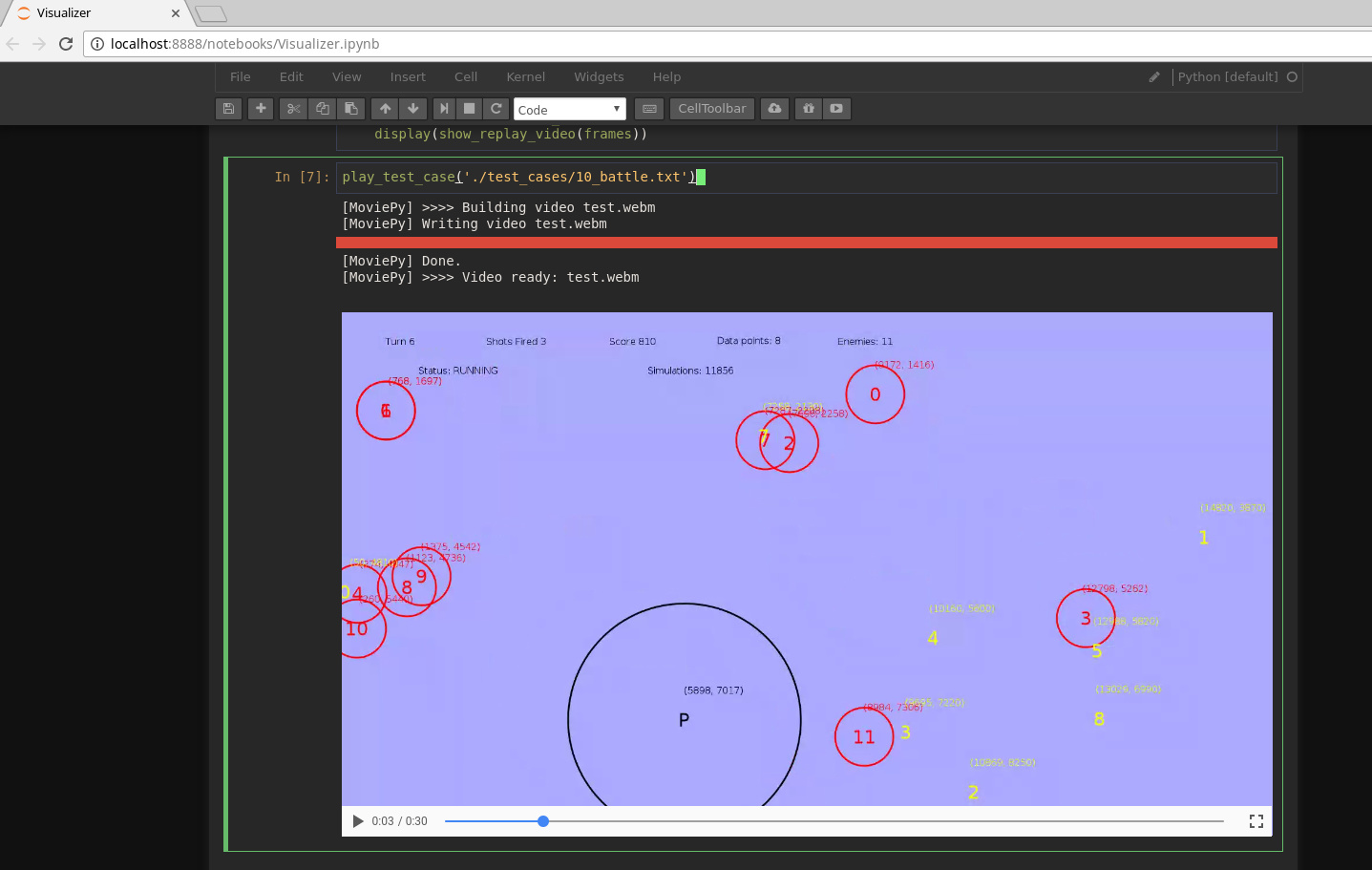 CodinGame AI contest interface