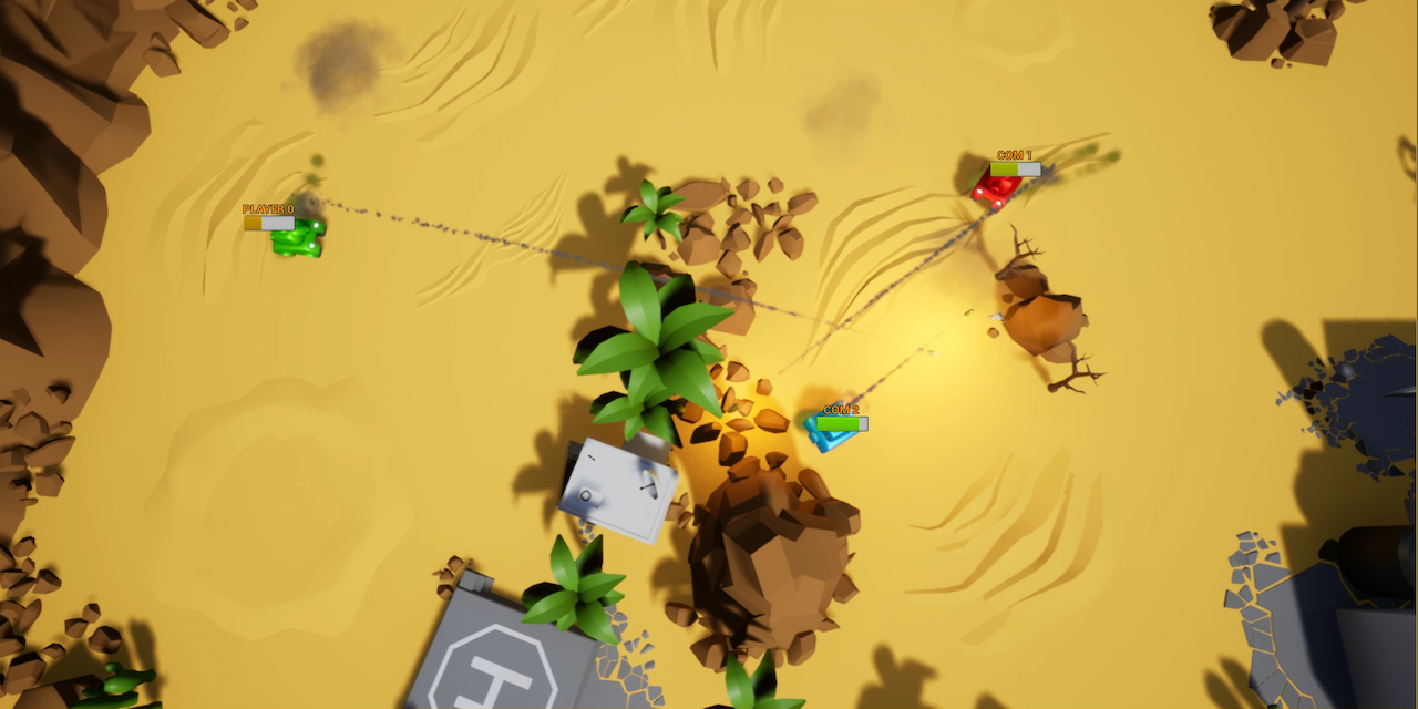 Robocode tank battle screenshot