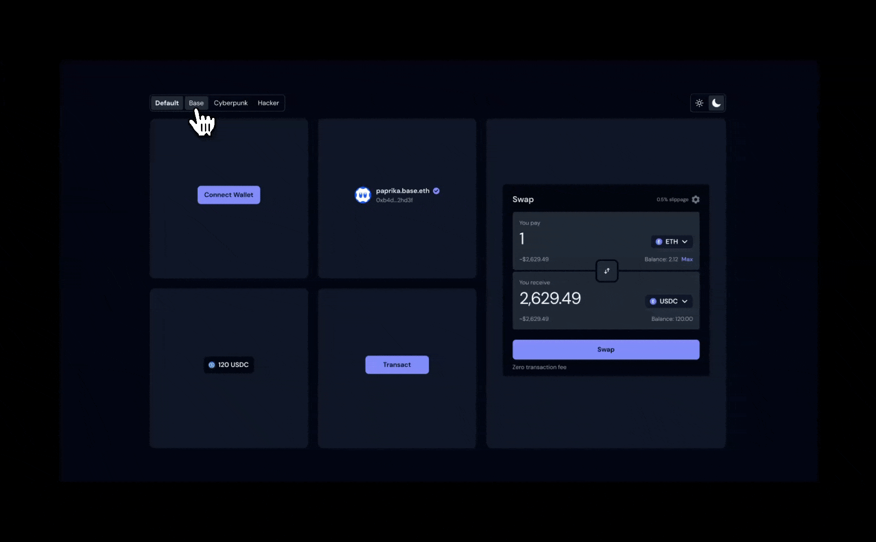Base App onchain profile customization