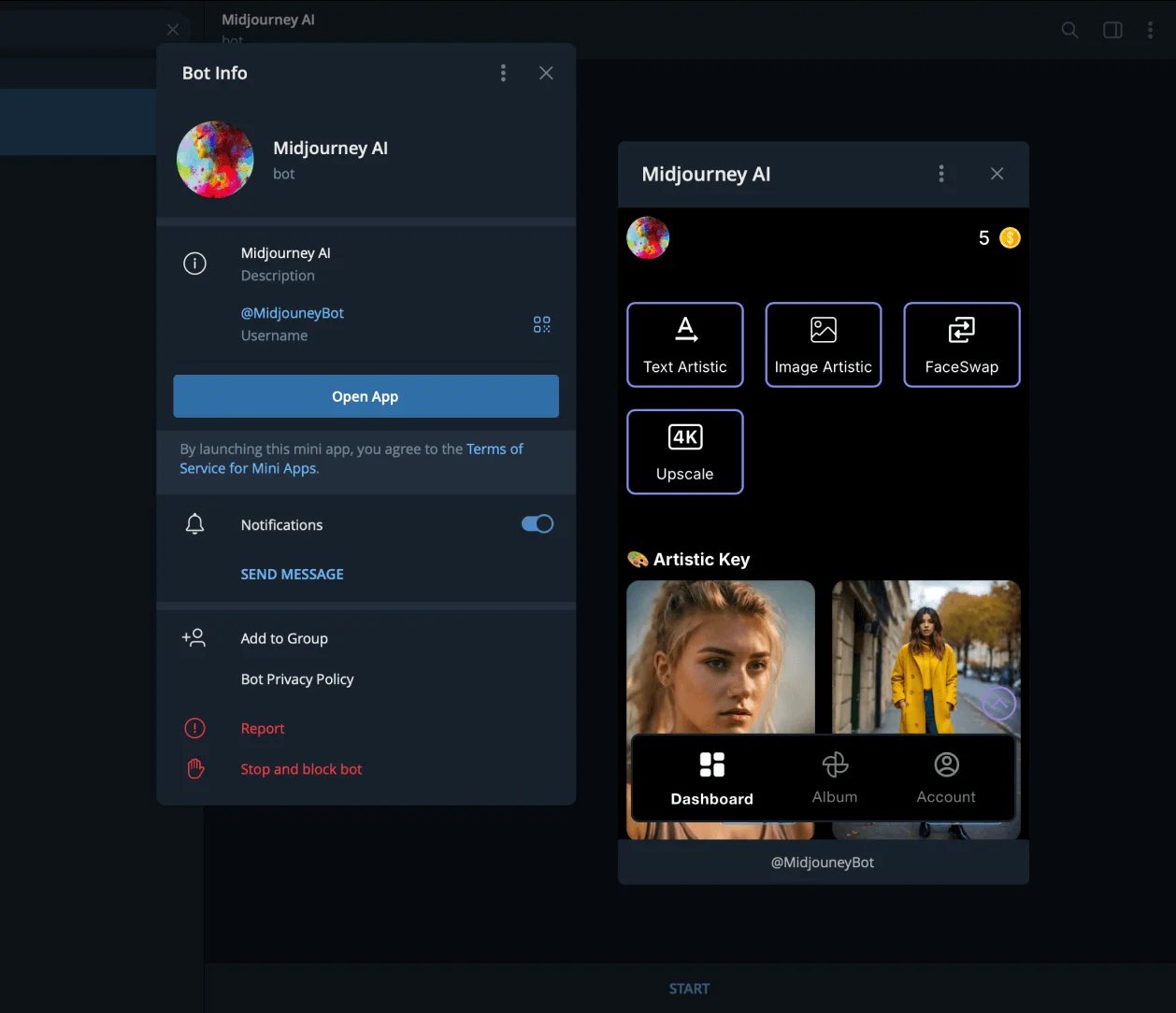 Telegram Mini App Store ads bots