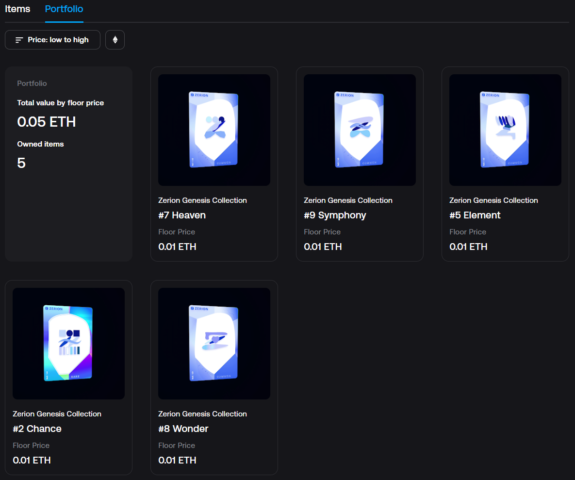 Zerion wallet multi-chain dashboard