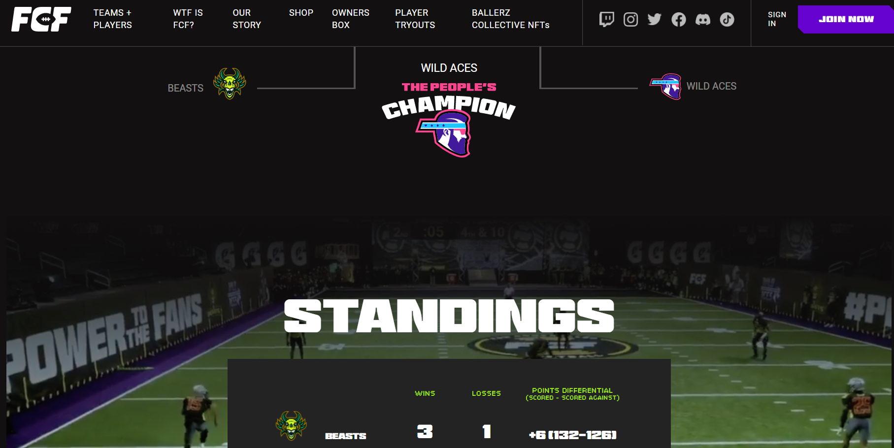 Fan Controlled Football DAO blockchain