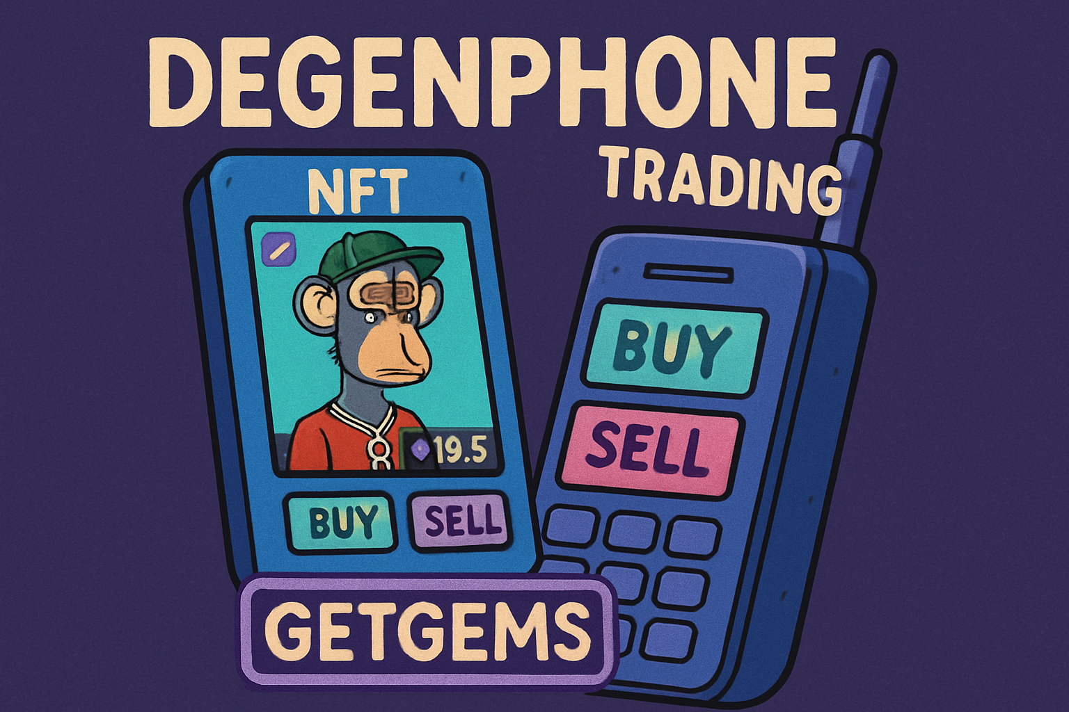 Degenphone NFT trading Getgems marketplace