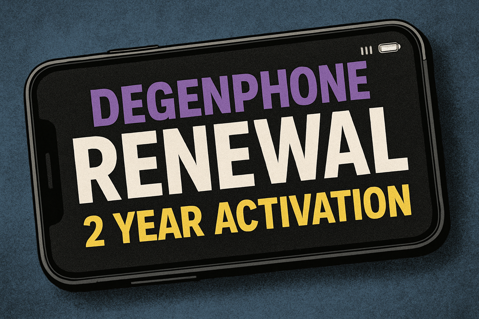 Degenphone renewal 2 year activation