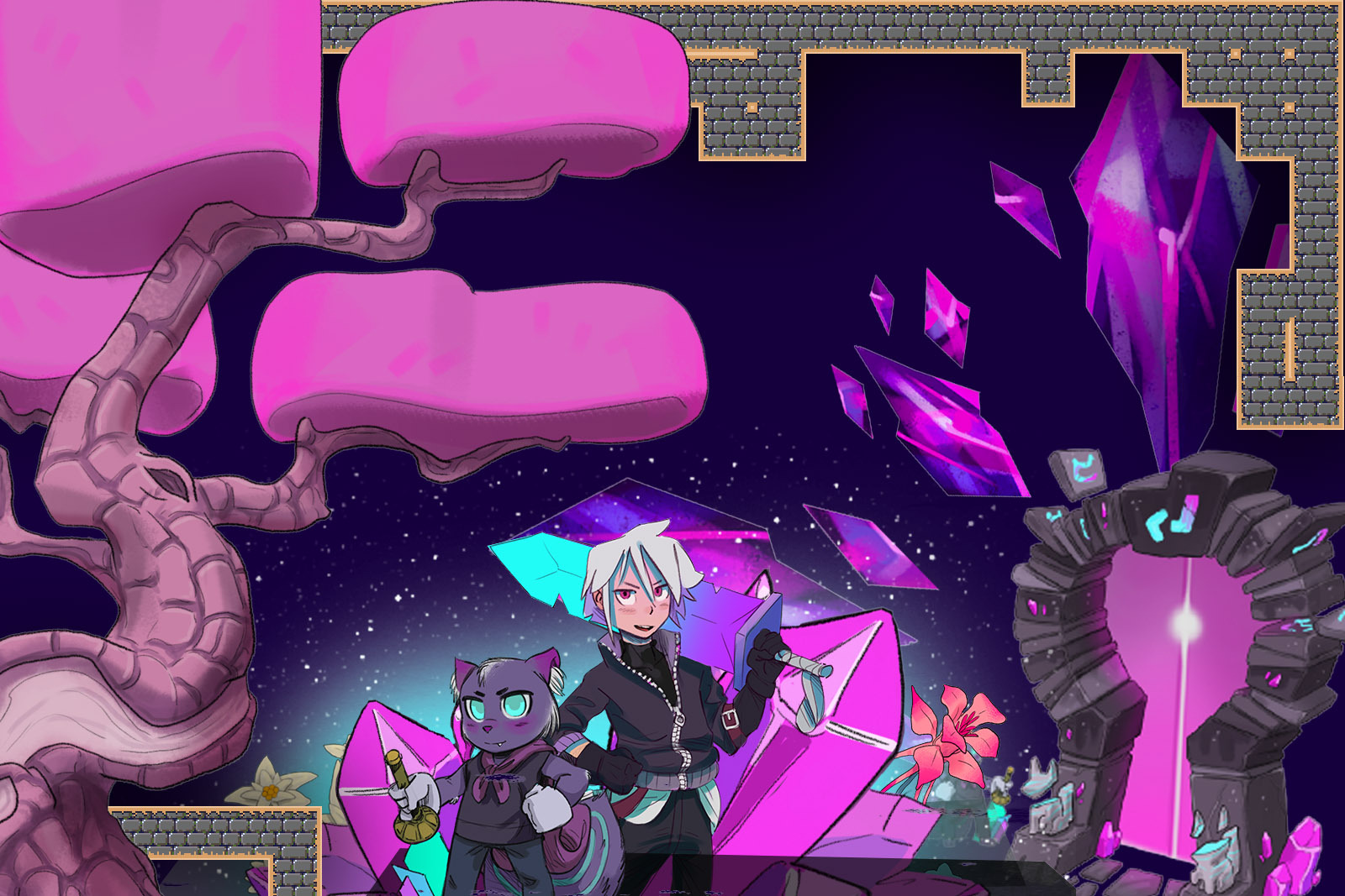 Aurory Solana RPG creature battle artwork