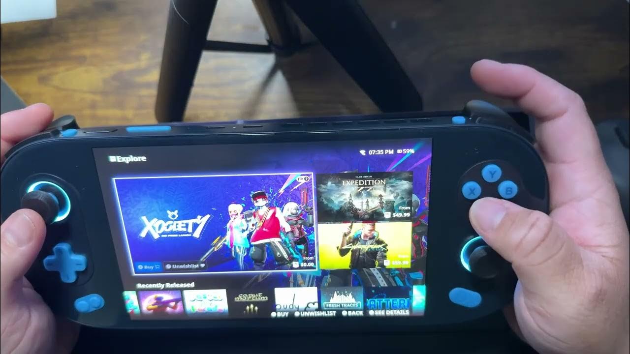 PSG1 unboxing handheld buttons