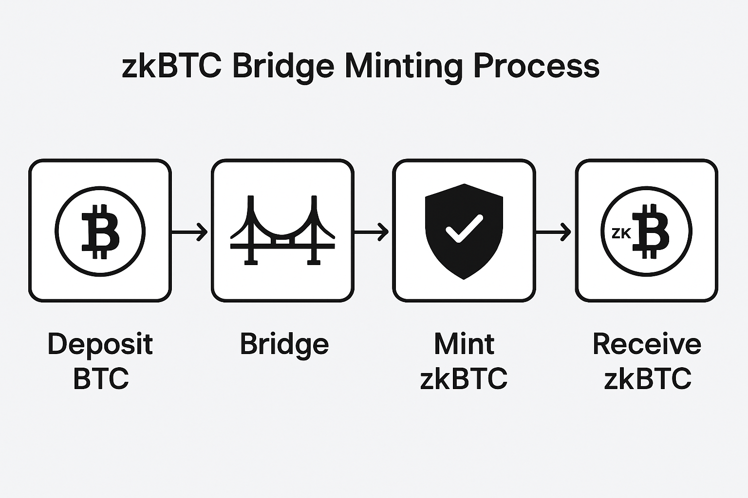 zkBTC bridge minting process