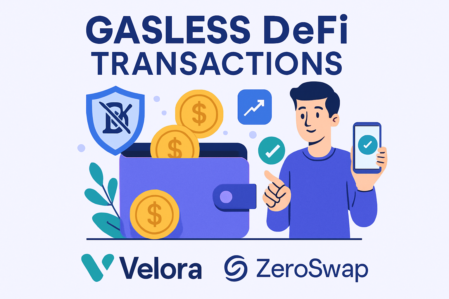 gasless DeFi transactions Velora ZeroSwap