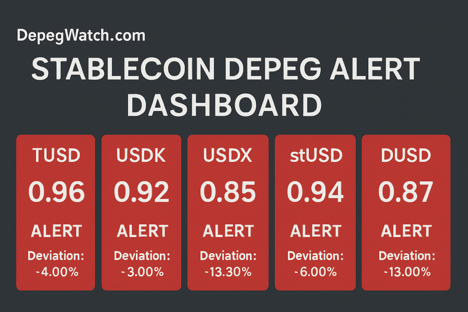 DepegWatch.com stablecoin depeg alert dashboard