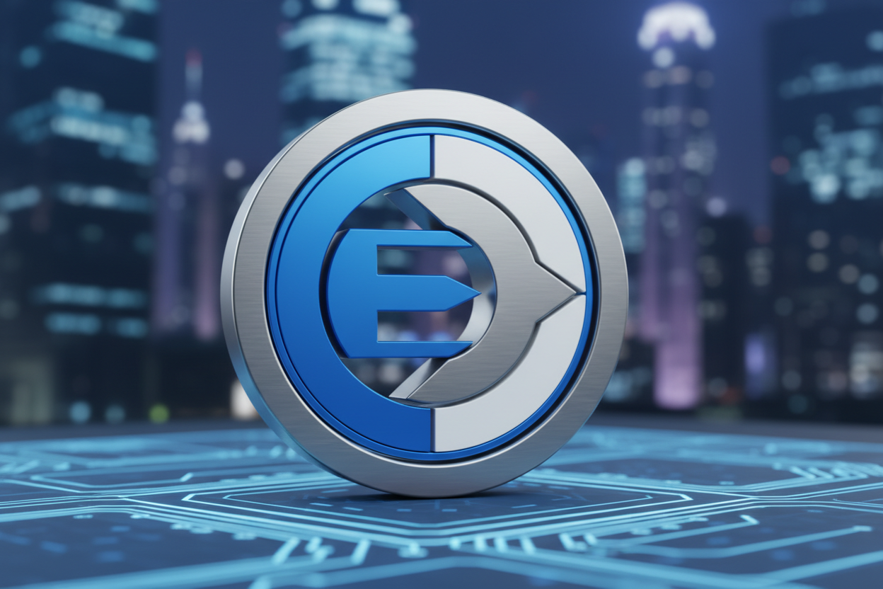 EOS cryptocurrency logo icon