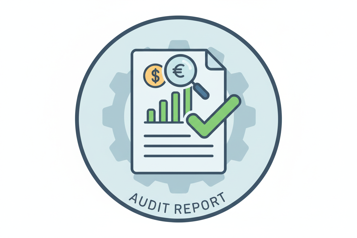 financial audit report icon