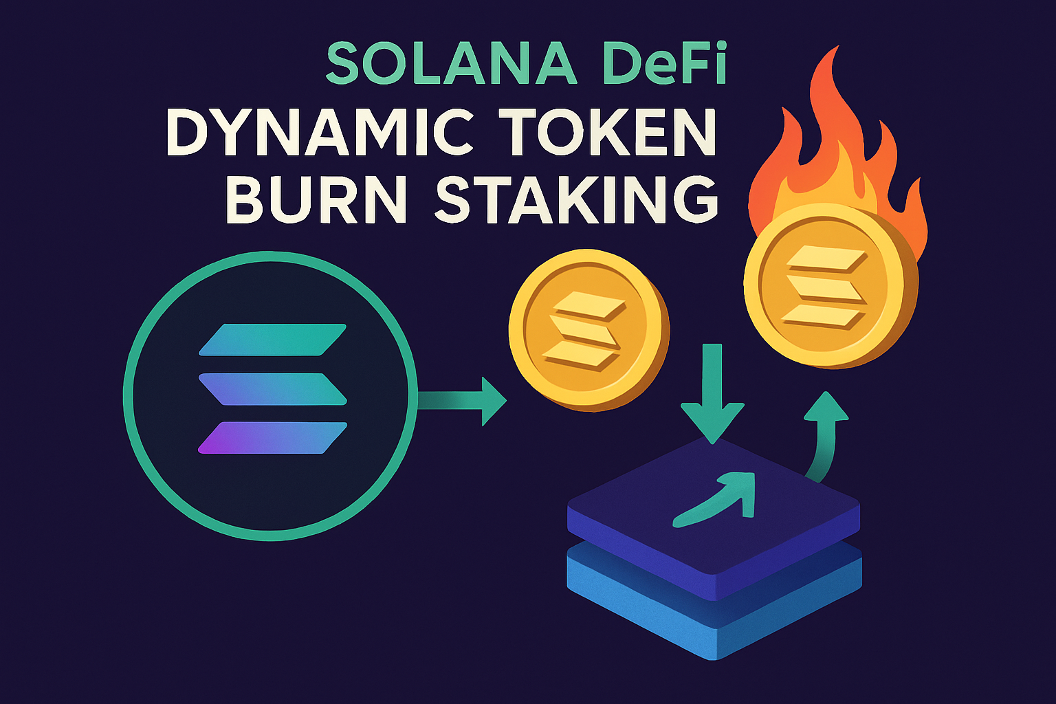 Solana DeFi dynamic token burn staking