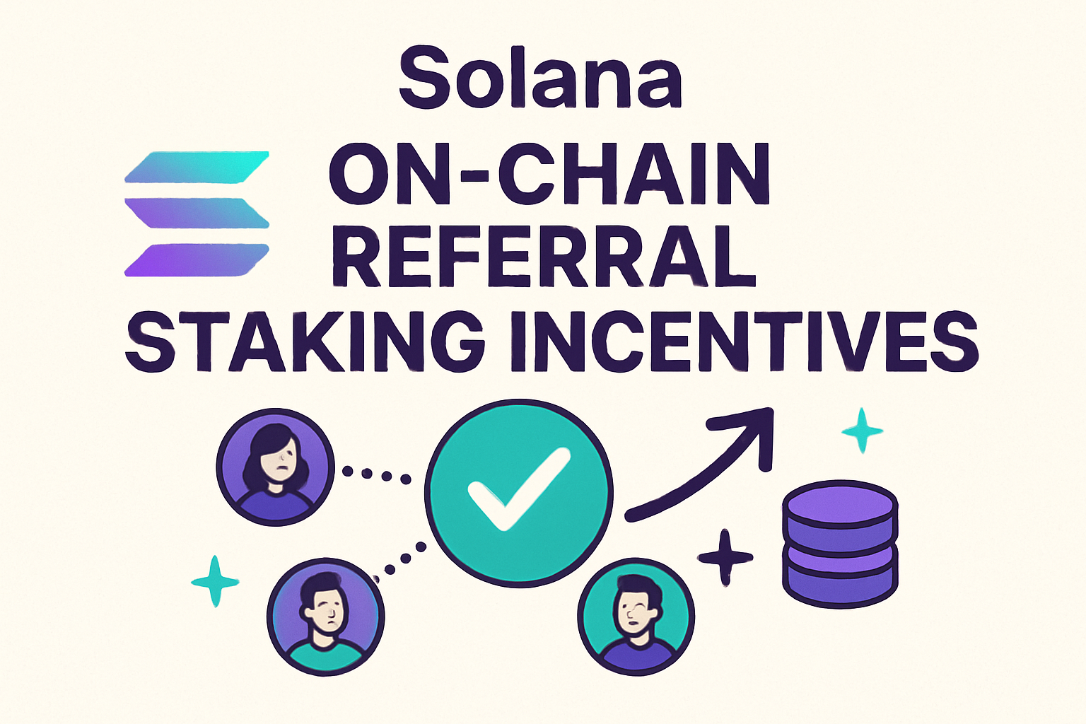 Solana on-chain referral staking incentives