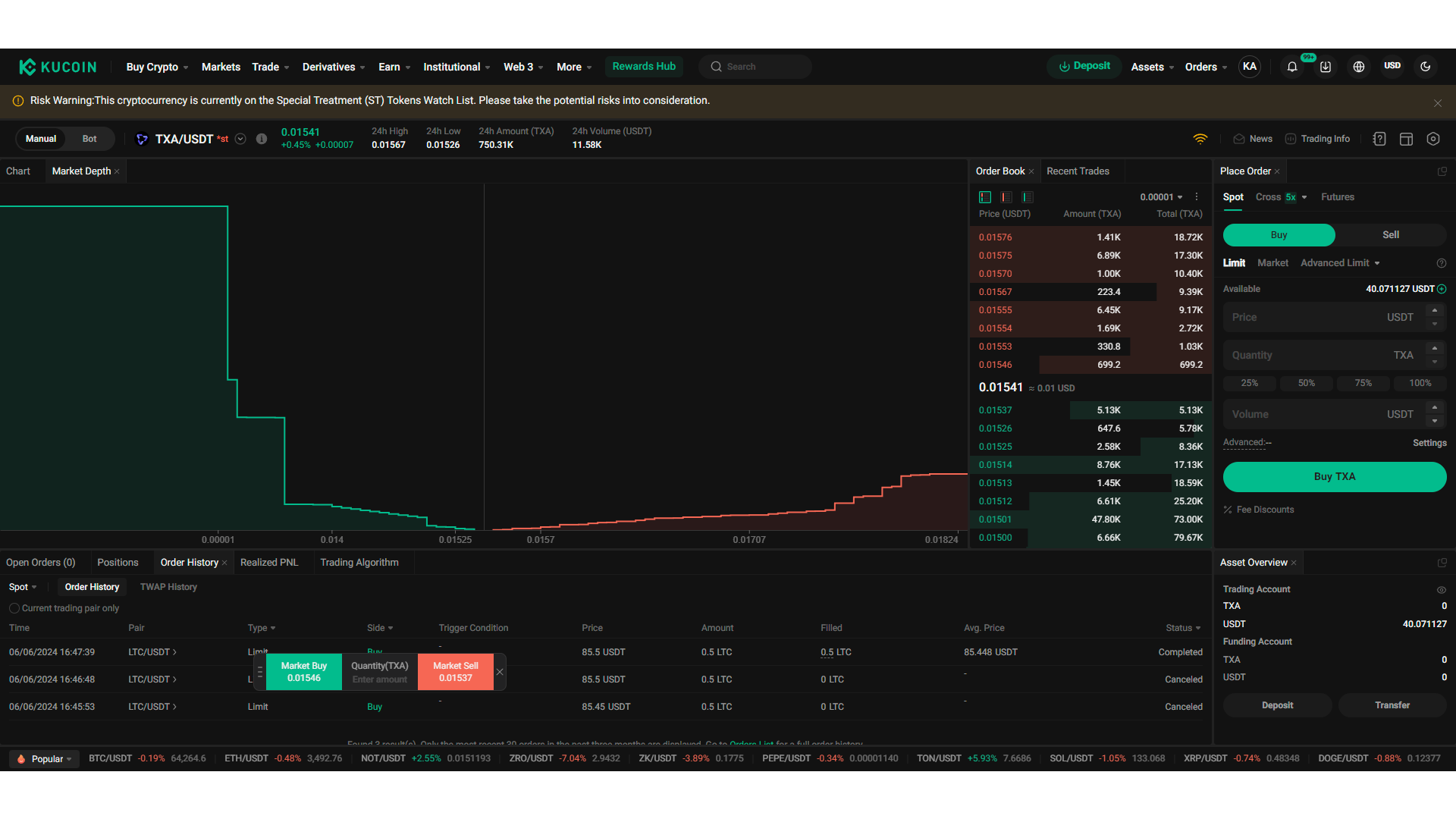 KuCoin P2P Walmart Mexico cash out USDT