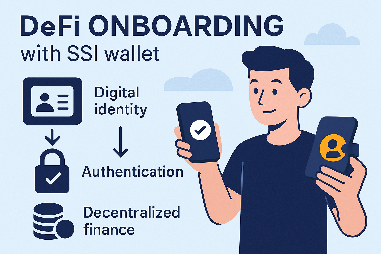 DeFi onboarding with SSI wallet