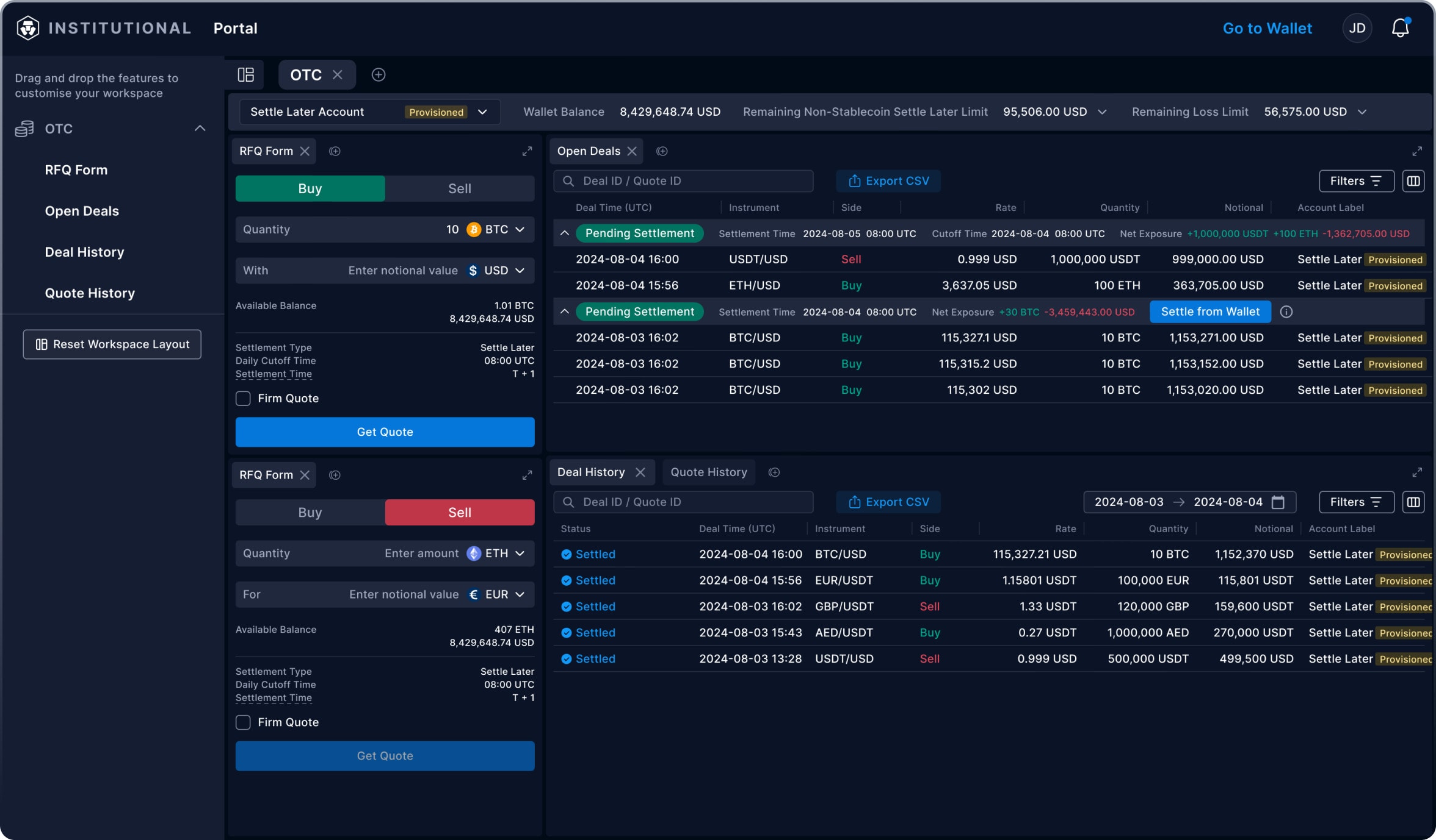 Crypto.com DeFi wallet interface